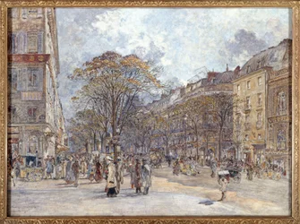 Francês: Boulevard des Italiens, vista matinal