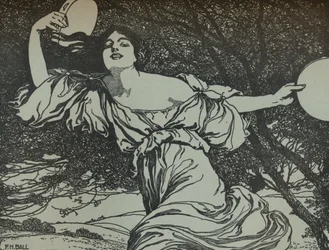 Bacchante, século c20th 1914-1915