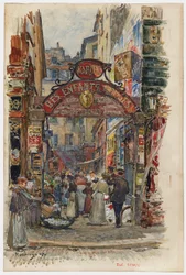Entrada para o Marché des Enfants-Rouges, 39, rue de Bretagne