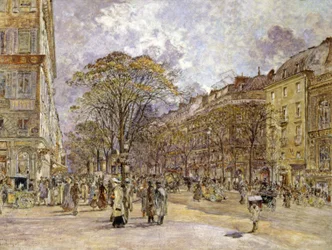 O boulevard dos italianos, Paris
