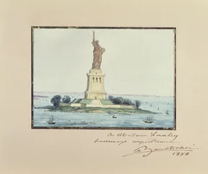 Estátua da Liberdade, Ilha de Beldoe, Nova York, 1888