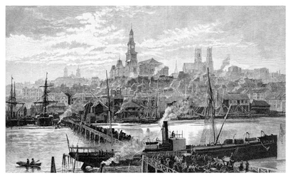 Porto querido, de Pyrmont, Sydney, Nova Gales do Sul, Austrália, 1886.