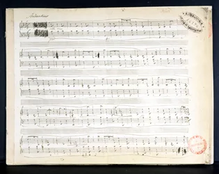 Fac-símile da pontuação de &39;Ballade Number 2 in F&39;