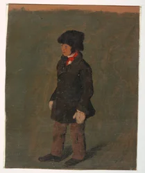 Desenho, Um rapaz (provavelmente o filho de Church), ca. 1874-75