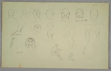 Desenho, Estudos Anatómicos, 1865-70