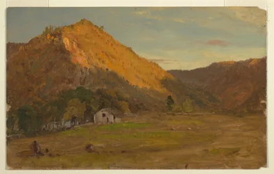 Desenho, Paisagem de outono (Carolina do Norte), 1865-70