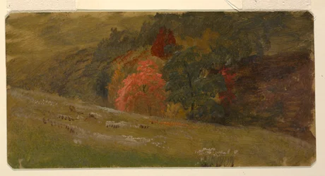 Desenho, Paisagem de outono, ca. 1865