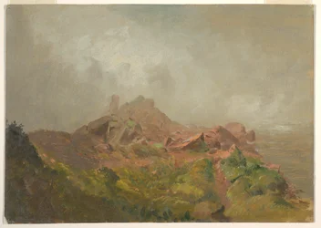 Desenho, Base da Queda Americana, Niagara, 1856-58