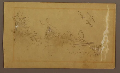 Desenho, Below the Bridge, Niagara River, Nova Iorque, possivelmente 1858