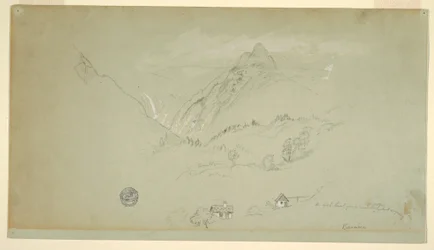 Desenho, Berchtesgaden, Baviera, junho-agosto de 1868