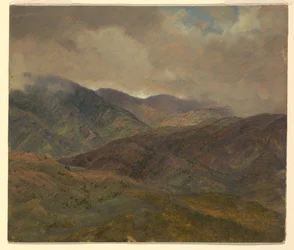 Desenho, Colinas azuis e nuvens cinzentas, Jamaica, maio-agosto de 1865