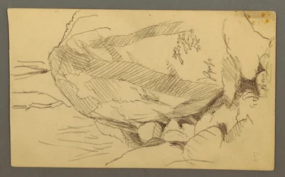 Desenho, Pedregulho e rochas, possivelmente 1877