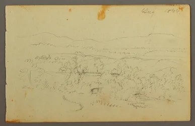 Desenho, Vale largo com quintas, 1844