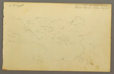 Desenho, Estudo de nuvens, 1844