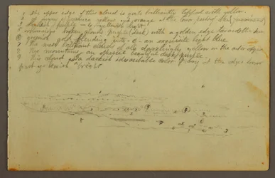 Desenho, Estudos de nuvens, possivelmente 1844