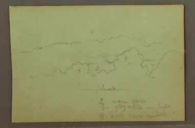 Desenho, Estudo de nuvens, possivelmente 1856