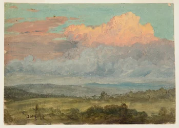 Desenho, Nuvens, Vale do Hudson, Nova Iorque, julho de 1866