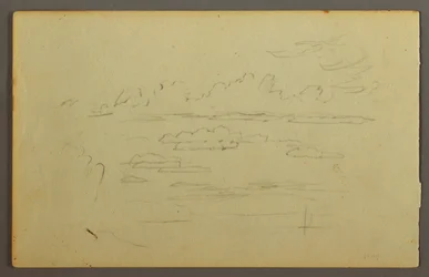 Desenho, Nuvens, possivelmente 1844