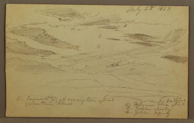 Desenho, Céu nublado sobre o vale, julho de 1863