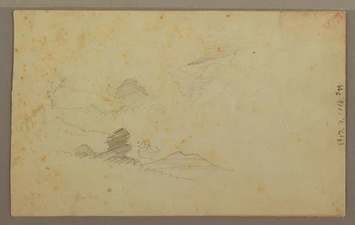 Desenho, Céu nublado sobre o vale, julho de 1863