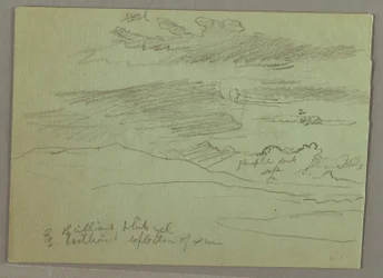 Desenho, Céu nublado, 1871