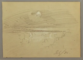 Desenho, Céu nublado, julho de 1870