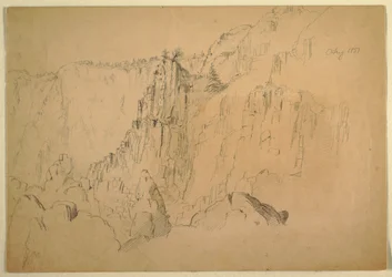 Desenho, Costa com rochedos íngremes, agosto de 1885