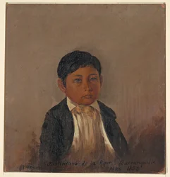 Desenho, Colômbia, Barranquilla, retrato de um rapaz, maio de 1853