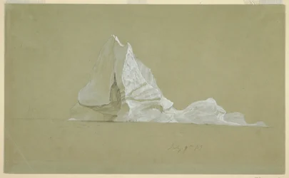 Desenho, Icebergue flutuante, 9 de julho de 1859