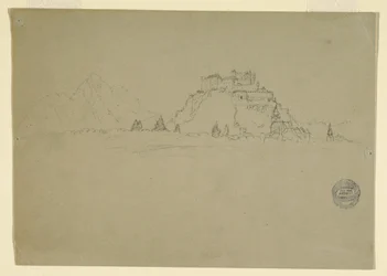 Desenho, Hehensalzburg, Áustria (verso), 1868