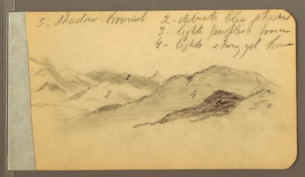 Desenho, Hills; Verso: Cabeça, 1889