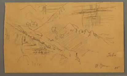 Desenho, Hillside, fevereiro de 1869 