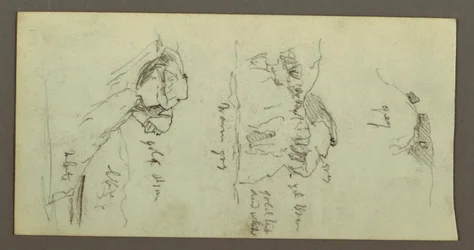 Desenho, Cumes de colinas e encostas, possivelmente 1868
