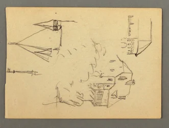 Desenho, Casa sobre o penhasco, Torres, possivelmente 1868