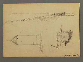 Desenho, Casa sobre o penhasco, Torres, possivelmente 1868