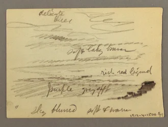 Desenho, Casa, possivelmente 1868-69