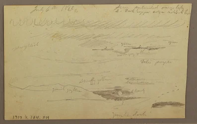 Desenho, Vale do Hudson, 1863
