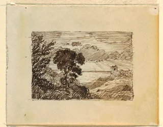 Desenho, Paisagem imaginária com, ca. 1870-73
