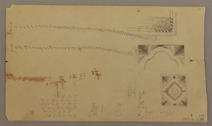 Desenho, Vista da paisagem de Farm Galleway Hill, Jamaica, Índias Ocidentais, agosto de 1865