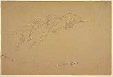 Desenho, Paisagens entre Golling e Abtenau, 5 de agosto de 1868