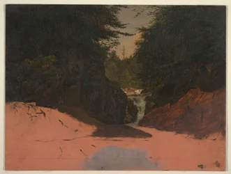 Desenho, Maine, Mountain Stream, agosto-setembro de 1851