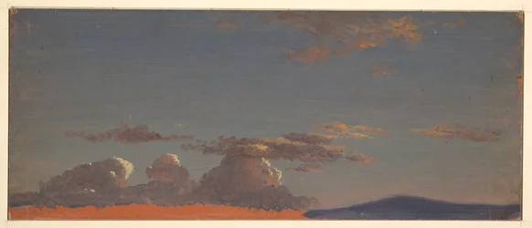 Desenho, Maine  estudo do céu, ca. 1868-69