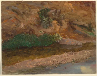 Desenho, Margem de um riacho, 1860-70