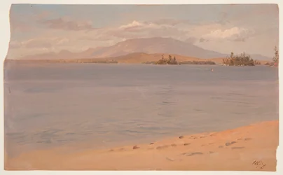 Desenho, Monte Katahdin a partir do Lago Millinocket, 1878