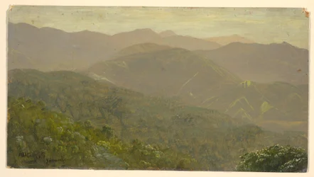Desenho, Paisagem de montanha, agosto de 1865