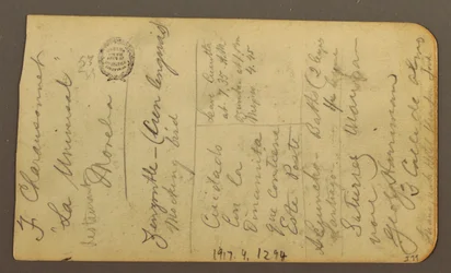 Desenho, Paisagem de montanha; Verso: Inscrições, 1885