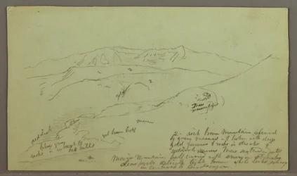 Desenho, Cordilheira, possivelmente em maio de 1868