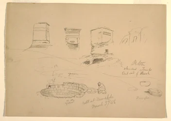 Desenho, Montanha, Wady el-Arabah, 26 de fevereiro de 1868
