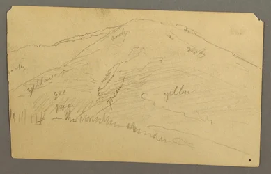 Desenho, Topo da montanha, 1877