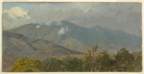 Desenho, Paisagem montanhosa, maio de 1865
